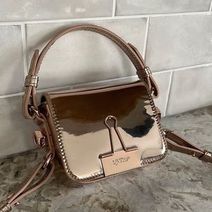 OFF-WHITE Baby Pink Magnetic Flap Bag - Removable Straps
